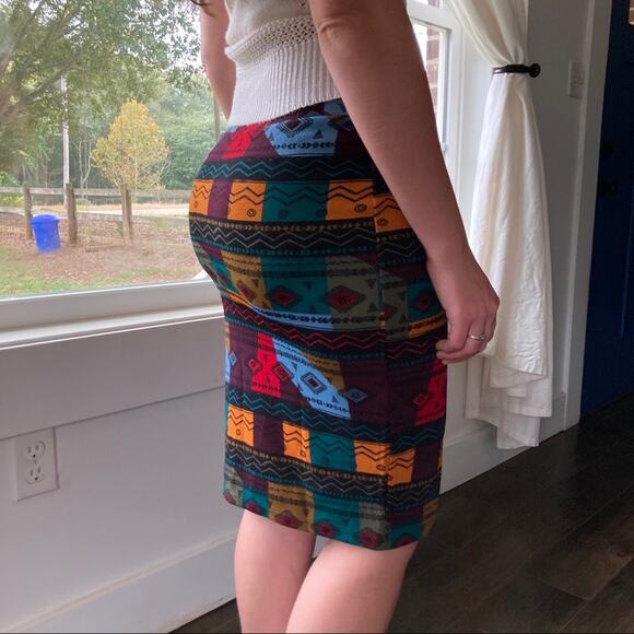 NWT LuLaRoe Earth Tone Stretch Pencil Skirt, S - Picture 2 of 7
